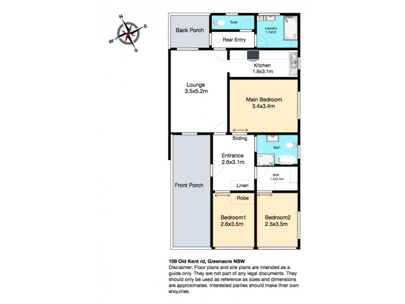 109 Oldkent Rd, Greenacre NSW 2190 Floorplan