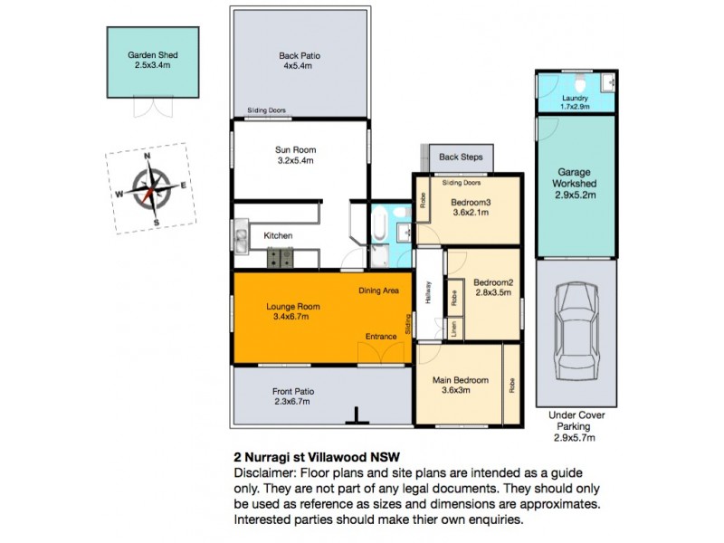 2 Nurragi st, Villawood NSW 2163 Floorplan