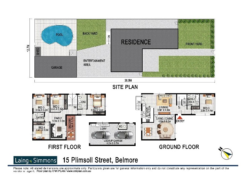 15 Plimsoll St, Belmore NSW 2192 Floorplan