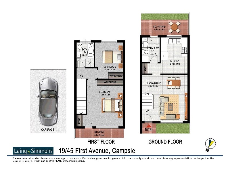 19/45  First Ave, Campsie NSW 2194 Floorplan