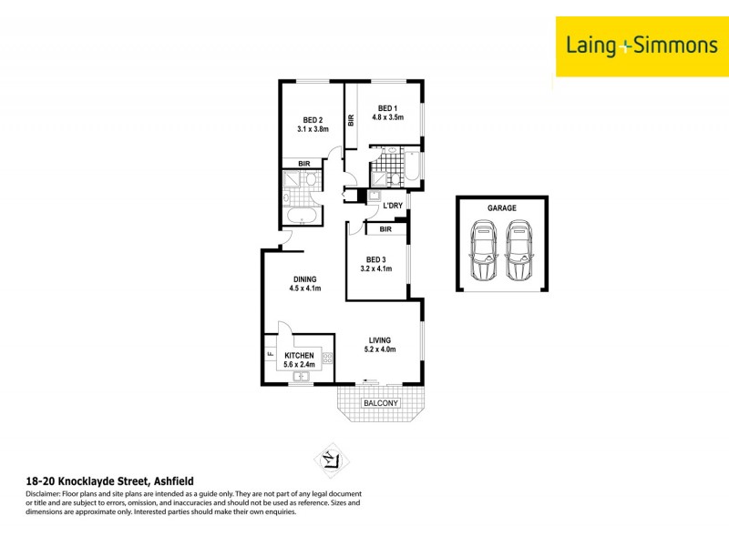 160/18-20 Knocklayde Street, Ashfield NSW 2131 Floorplan