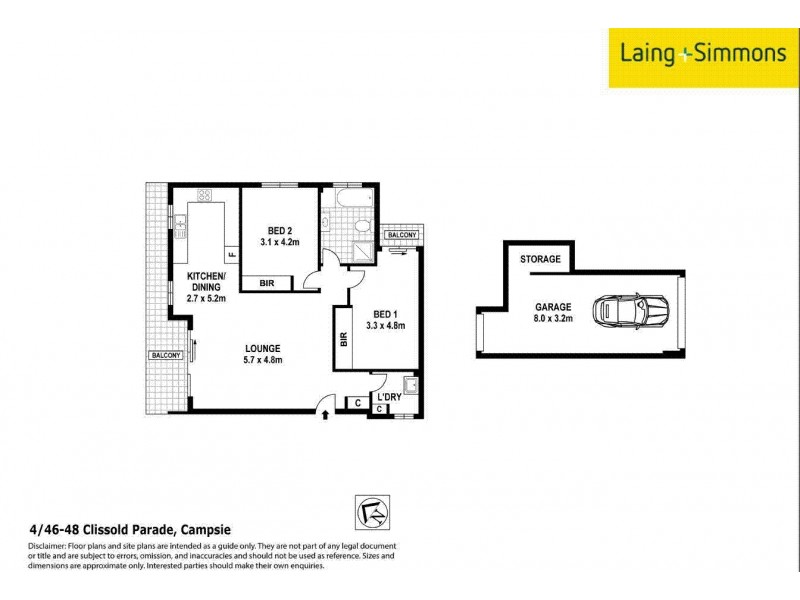 4/46-48 Clissold Pde, Campsie NSW 2194 Floorplan