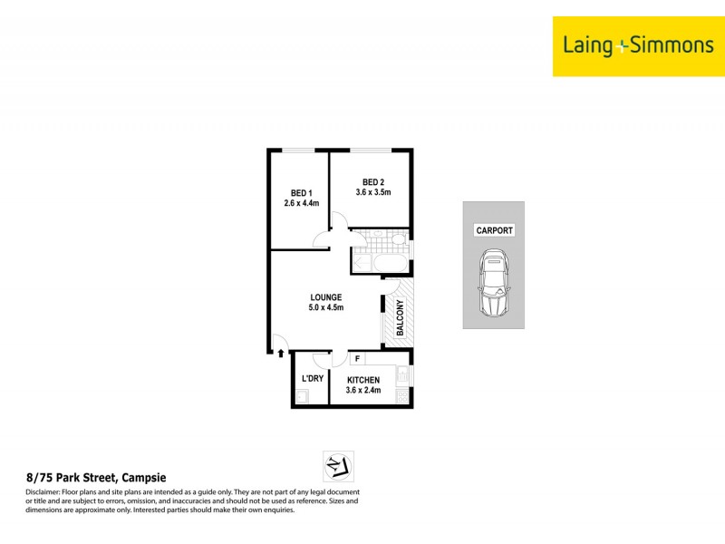 8/75 Park St, Campsie NSW 2194 Floorplan