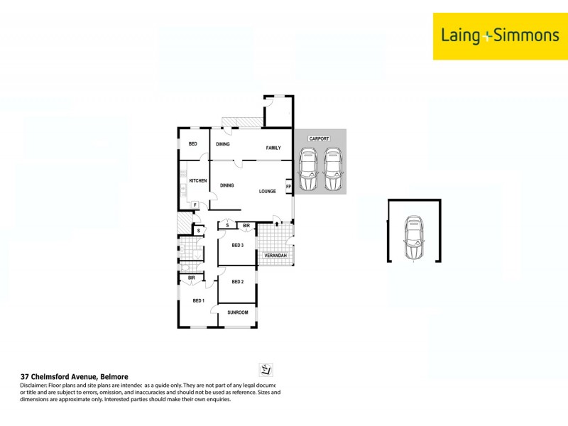 37 Chelmsford Ave, Belmore NSW 2192 Floorplan