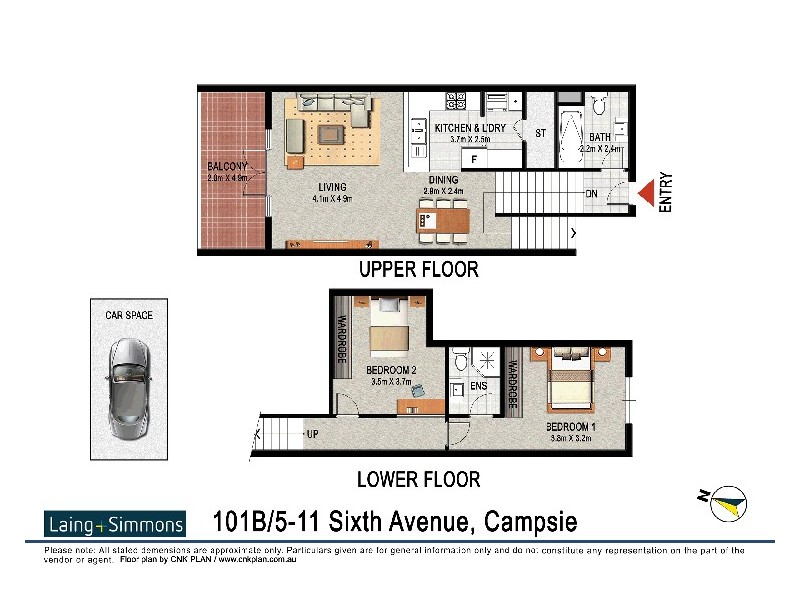 101B/5-11 Sixth Ave, Campsie NSW 2194 Floorplan