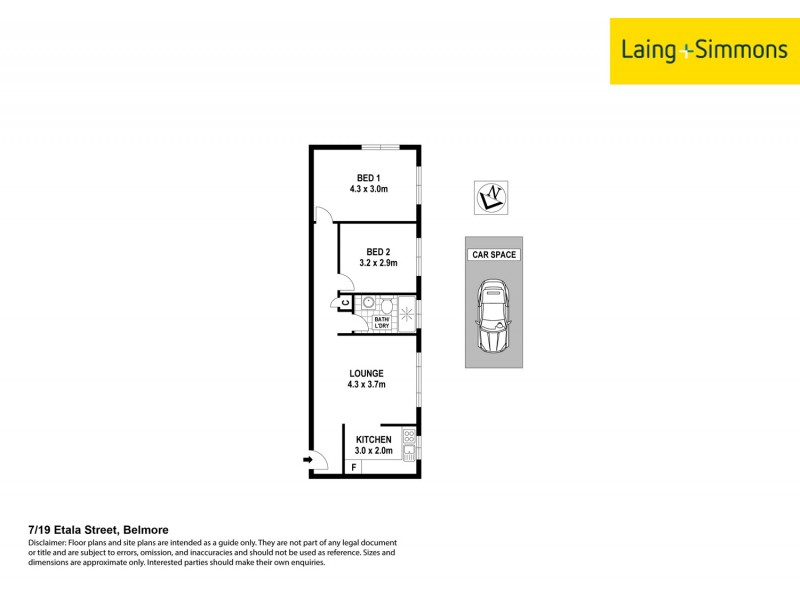 7/19 Etela street, Belmore NSW 2192 Floorplan