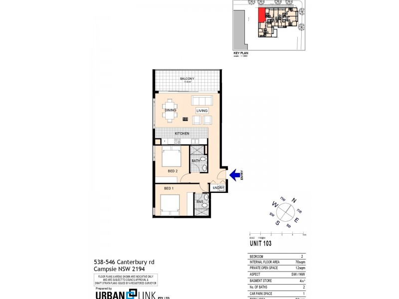 103/538-546 Canterbury Rd (Entrance from Elizabeth St), Campsie NSW 2194