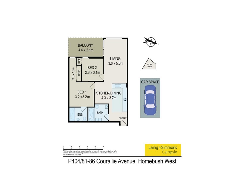 Building P, 404/81-86 Couralie Avenue, Homebush West NSW 2140