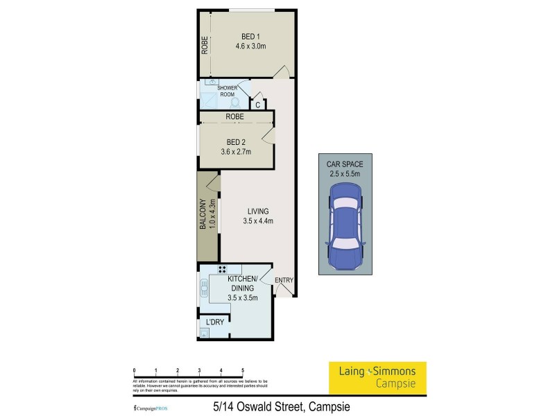 5/14 Oswald Street, Campsie NSW 2194