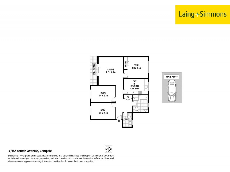 62 Fourth Ave, Campsie NSW 2194 Floorplan