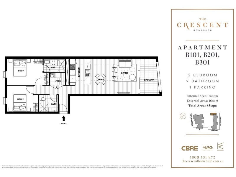 B101/40 Loftus Crescent, Homebush NSW 2140