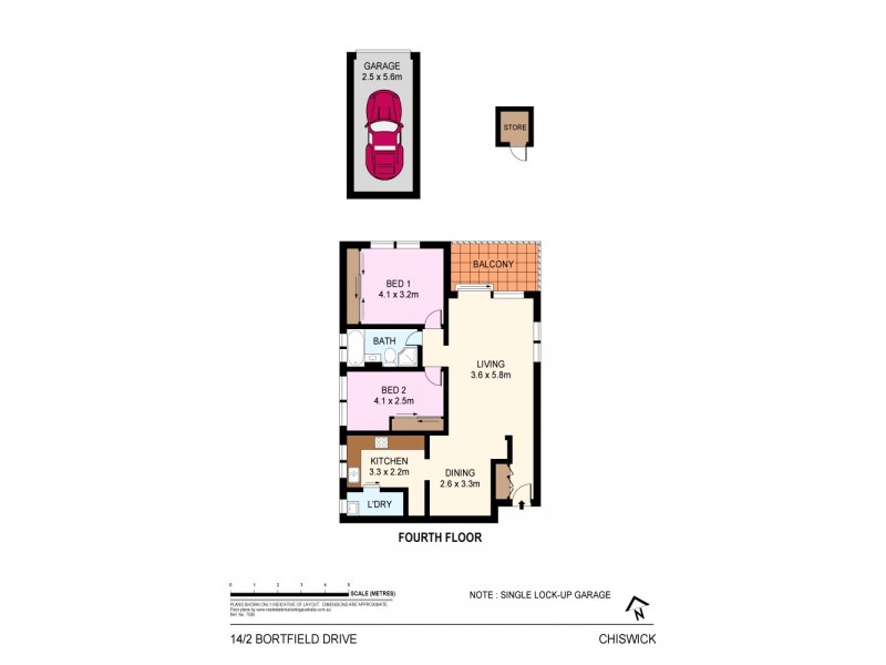 14/2 Bortfield Drive, Chiswick NSW 2046 Floorplan