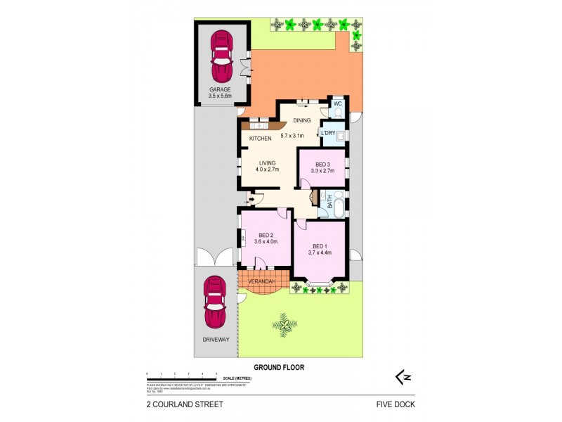 2 Courland Street, Five Dock NSW 2046 Floorplan