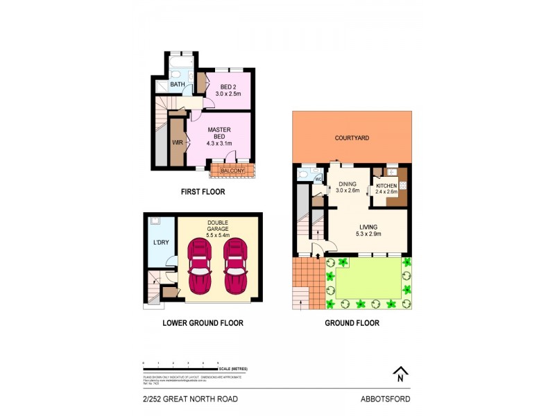 2/252 Great North Road, Wareemba NSW 2046 Floorplan