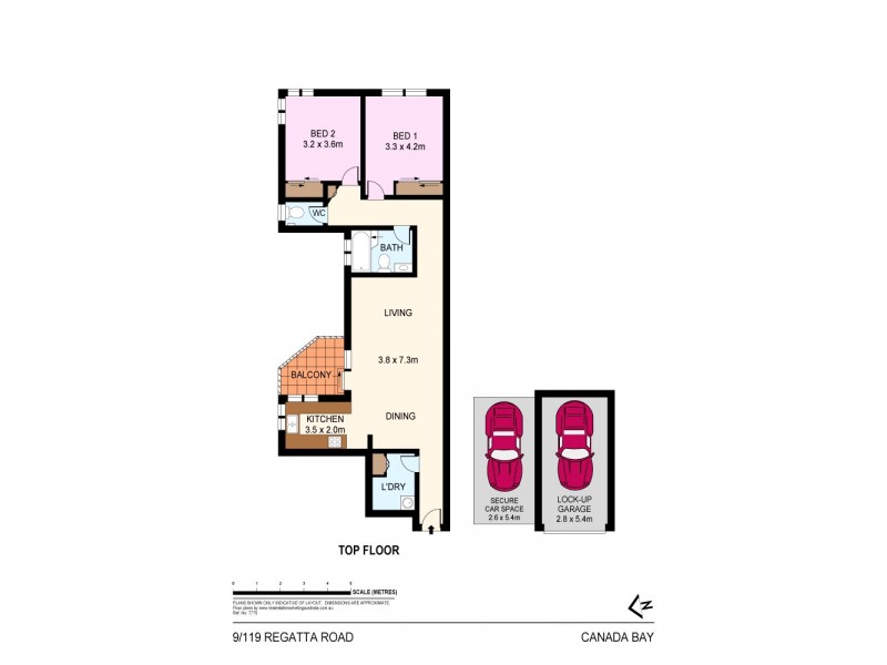 9/119 Regatta Road, Canada Bay NSW 2046 Floorplan