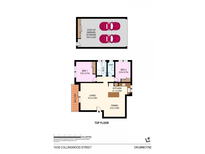 10/39 Collingwood Street, Drummoyne NSW 2047 Floorplan