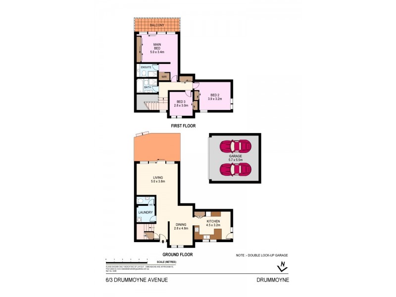 6/3 Drummoyne Avenue, Drummoyne NSW 2047 Floorplan