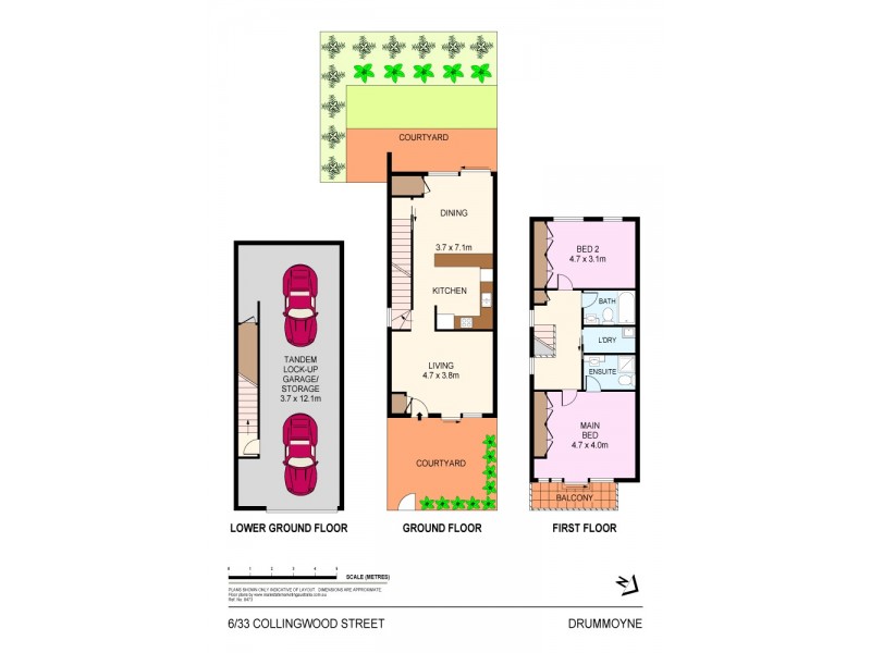 6/33 Collingwood Street, Drummoyne NSW 2047 Floorplan