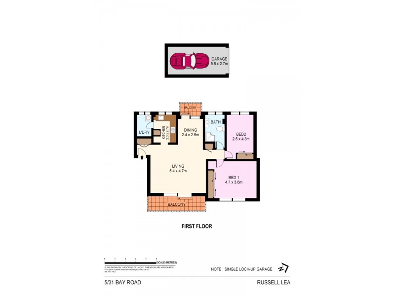 5/31 Bay Road, Russell Lea NSW 2046 Floorplan