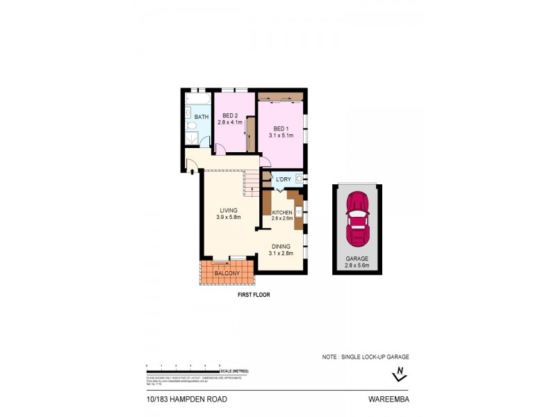 10/183 Hampden Road, Wareemba NSW 2046 Floorplan
