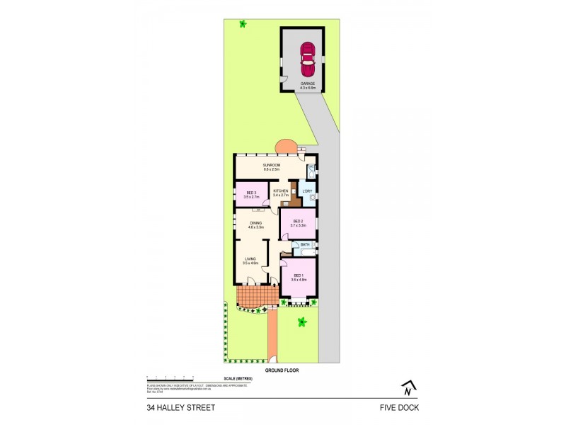 34 Halley Street, Five Dock NSW 2046 Floorplan