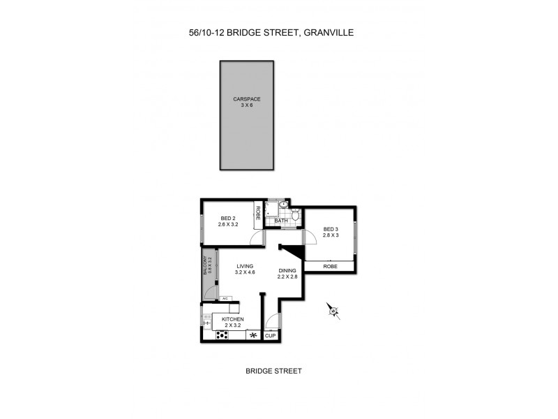 56/10-12 Bridge Street, Granville NSW 2142 Floorplan