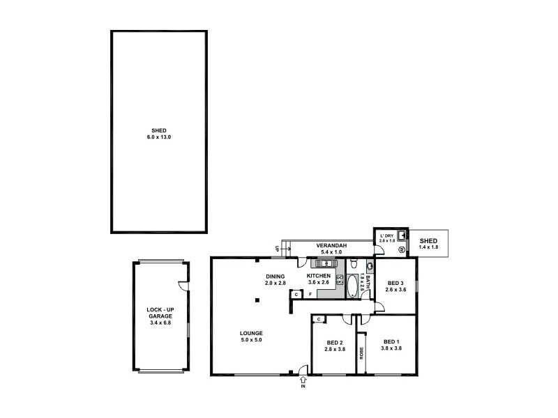 3 Nadia Place, Guildford NSW 2161 Floorplan