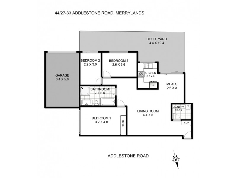 44/27-33 Addlestone Road, Merrylands NSW 2160 Floorplan