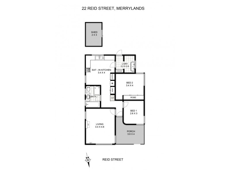22 Reid Street, Merrylands NSW 2160 Floorplan