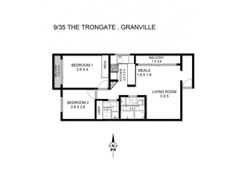 9/35-37 The Trongate, Granville NSW 2142 Floorplan