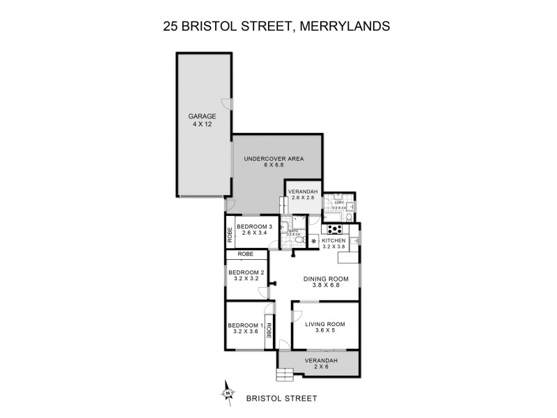25 Bristol Street, Merrylands NSW 2160 Floorplan
