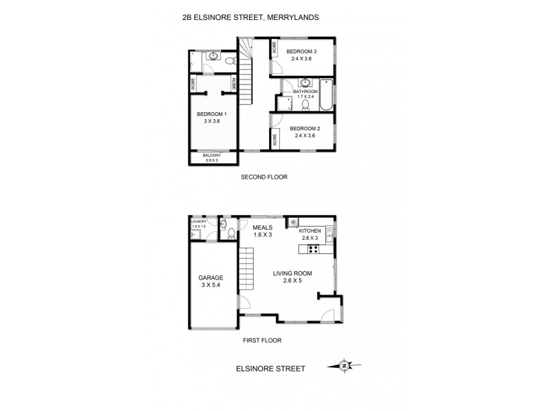 2B Elsinore Street, Merrylands NSW 2160 Floorplan