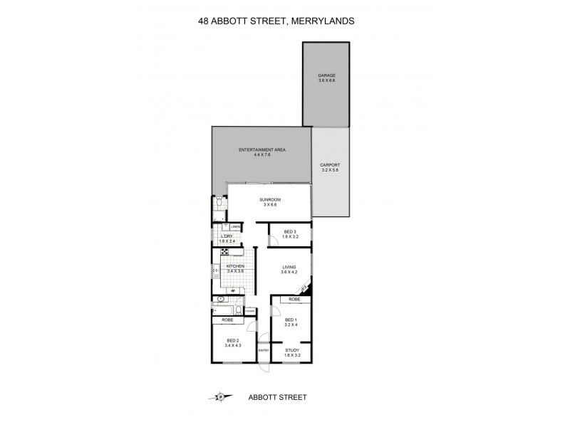 48 Abbott Street, Merrylands NSW 2160 Floorplan
