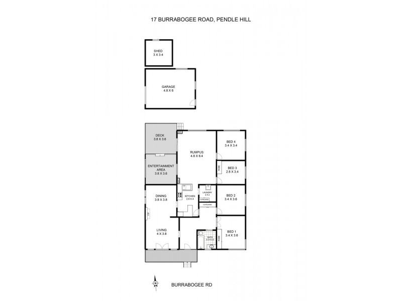 17 Burrabogee Road, Pendle Hill NSW 2145 Floorplan