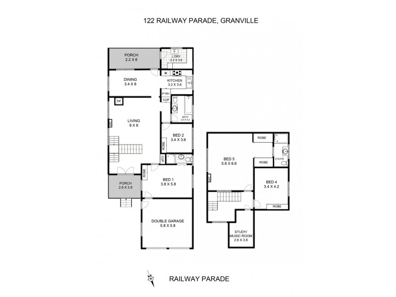 122 Railway Parade, Granville NSW 2142 Floorplan