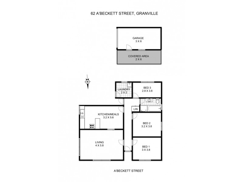 62 A’Beckett Street, Granville NSW 2142 Floorplan