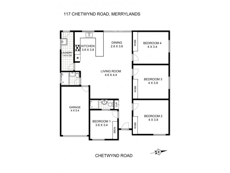 117 Chetwynd Road, Merrylands NSW 2160 Floorplan