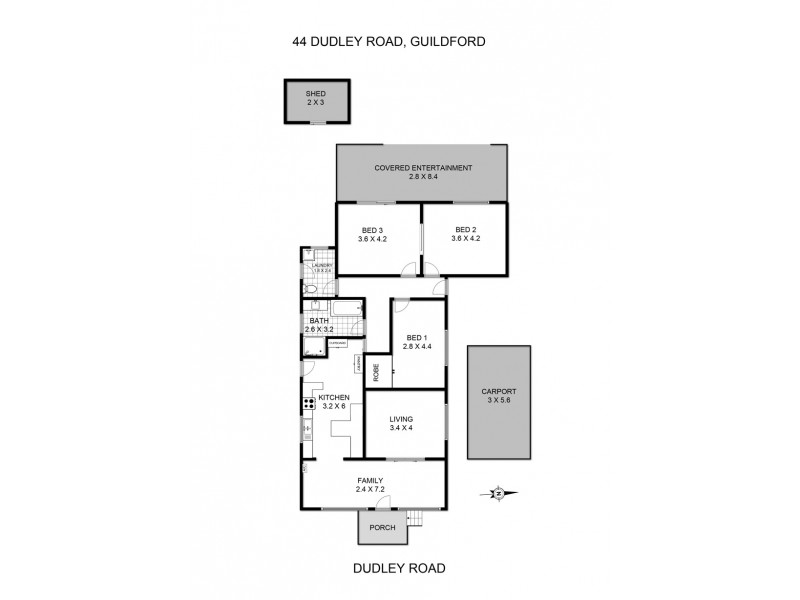 44 Dudley Road, Guildford NSW 2161 Floorplan