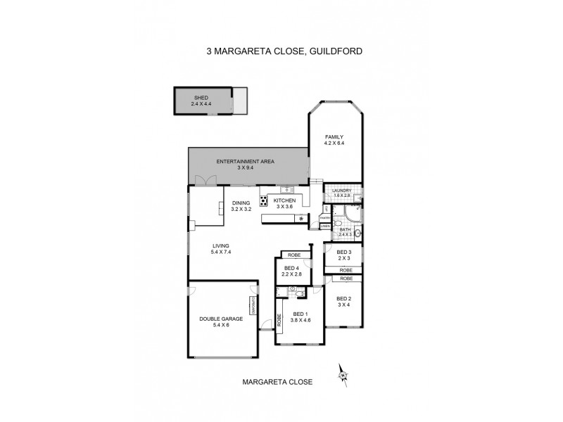 3 Margareta Close, Guildford NSW 2161 Floorplan
