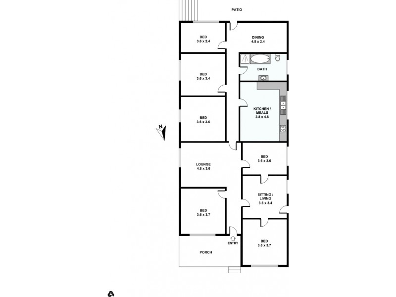 14 Brady Street, Merrylands NSW 2160 Floorplan