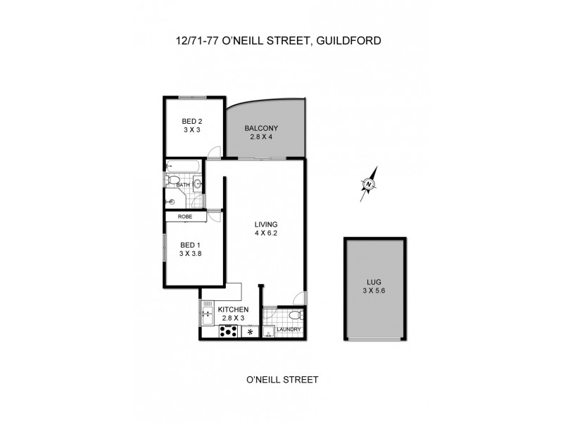 12/71-77 O’Neill Street, Guildford NSW 2161 Floorplan