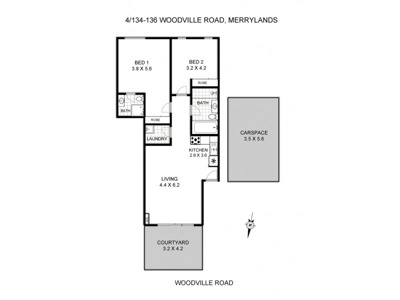 4/136 Woodville Road, Merrylands NSW 2160 Floorplan