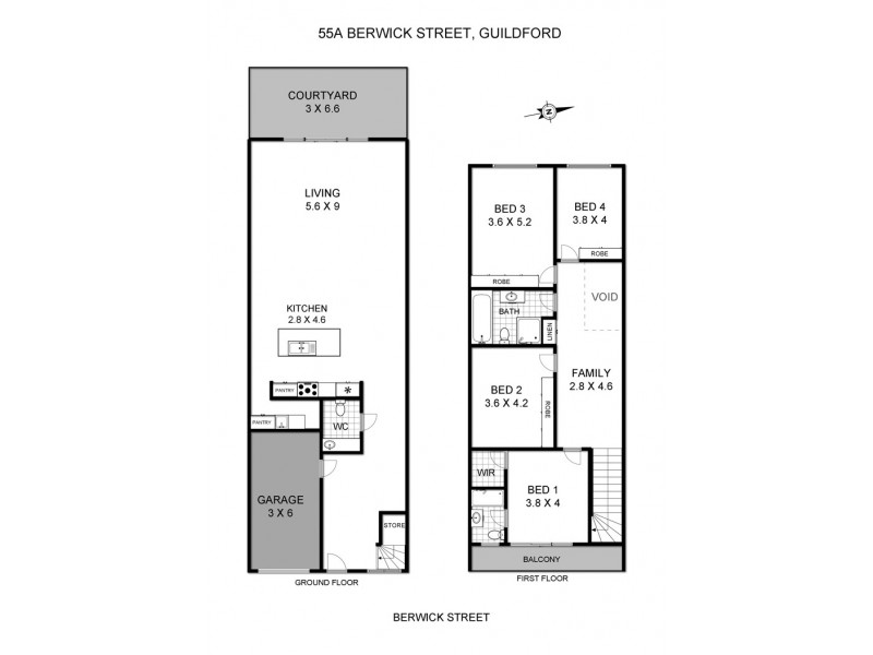 55A Berwick Street, Guildford NSW 2161 Floorplan