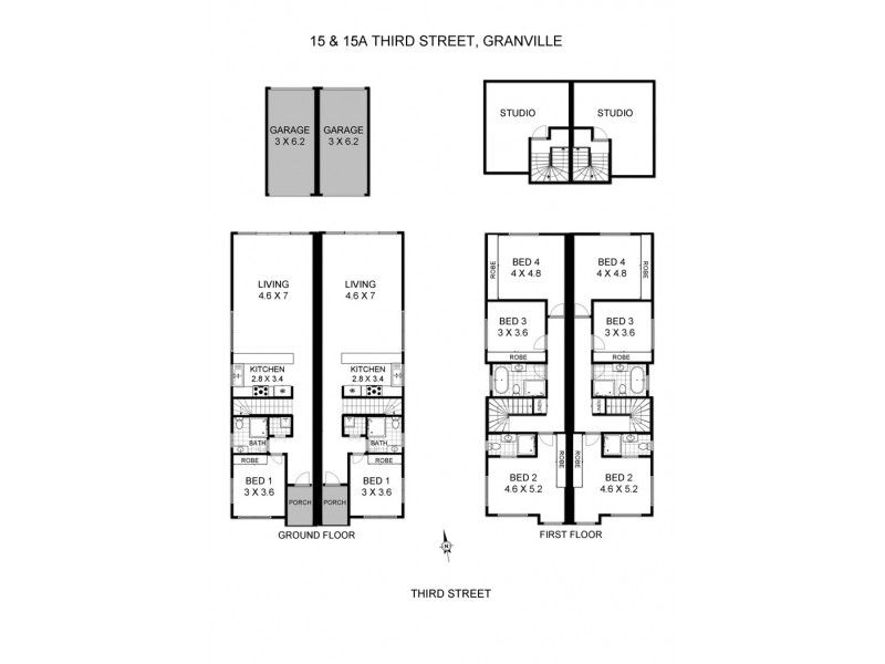 15 & 15A Third Street, Granville NSW 2142 Floorplan