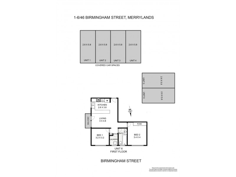 1-6/46 Birmingham Street, Merrylands NSW 2160 Floorplan