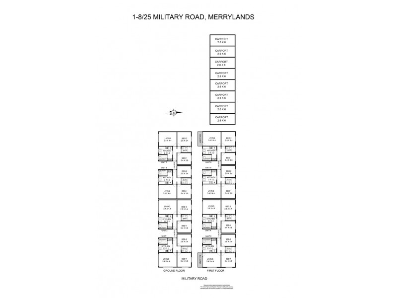 1-8/25 Military Road, Merrylands NSW 2160 Floorplan