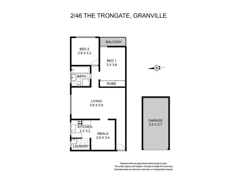 2/46 The Trongate, Granville NSW 2142 Floorplan