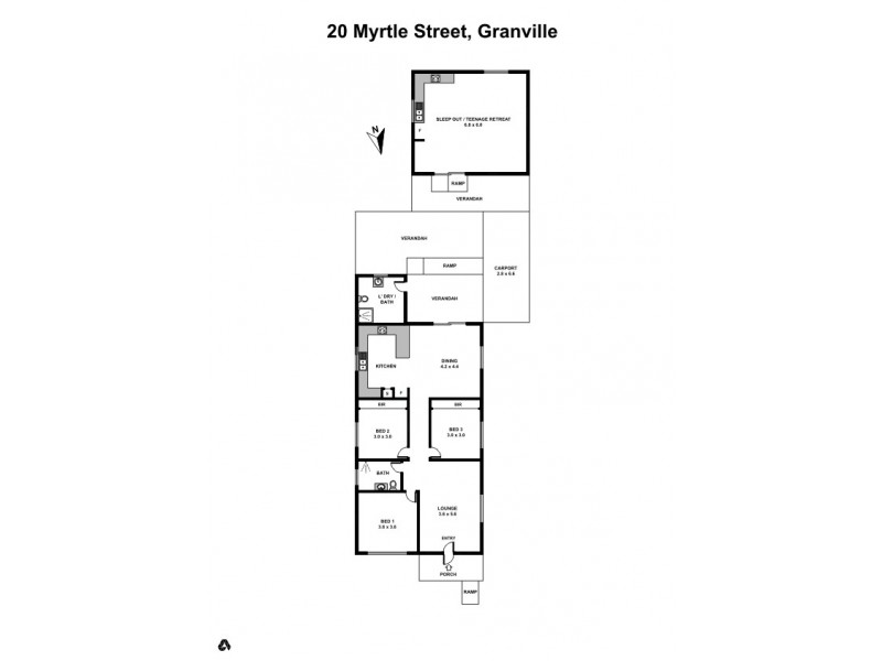 20 Myrtle Street, Granville NSW 2142 Floorplan