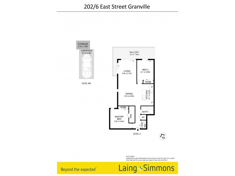 202/6 East Street, Granville NSW 2142 Floorplan