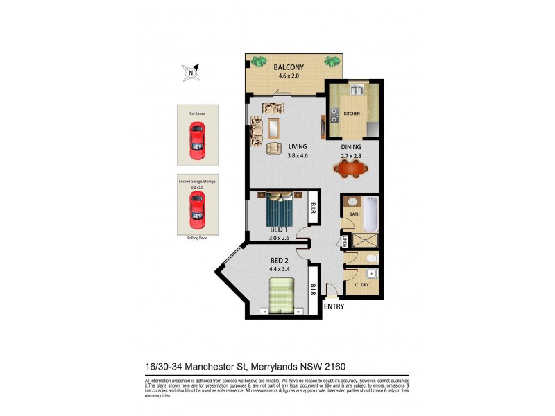 16/30-34 Manchester Street, Merrylands NSW 2160 Floorplan